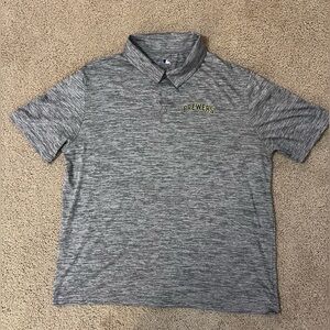 Milwaukee Brewers Genuine Merchandise Heather Gray Polo Shirt